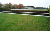 Polyethylene take-off rails as recommended by France Galop